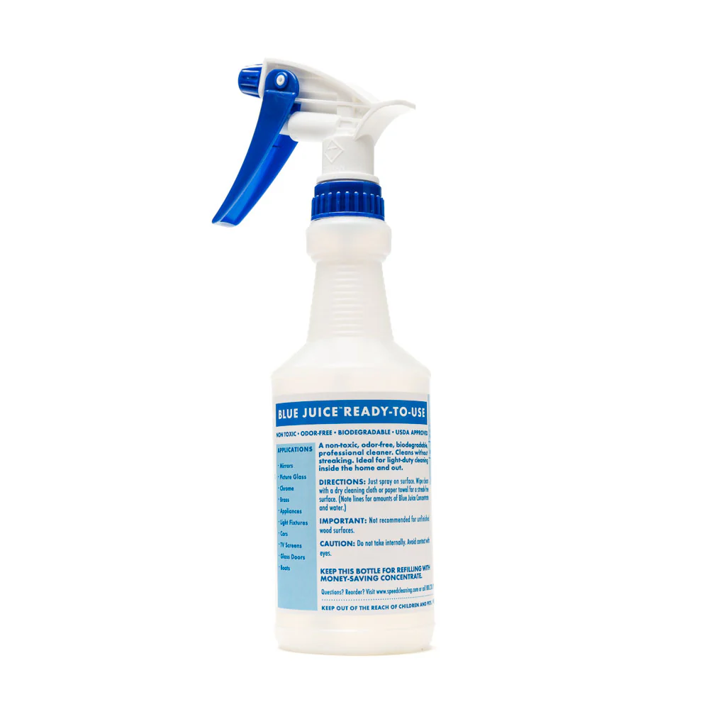 Blue Juice Mixing Bottle (16 Oz.) | W/ Sprayer - Image 2