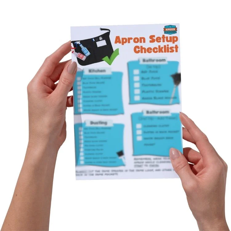 Speed Cleaning Apron Setup Checklist (PDF Guide)